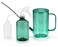ONEDONE Watering Can Indoor Plants - Plant Watering Can 34 OZ, Long Spout Small Watering Can for House Plants Garden Potted Flowers with Spray Bottle, Squeeze Bottle Green