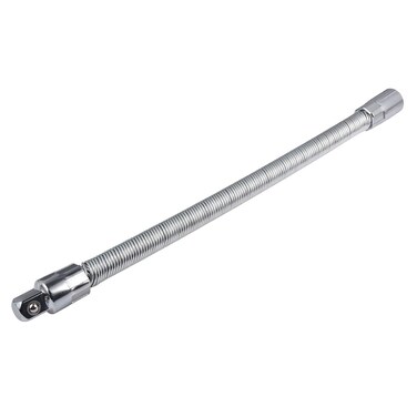 KATUR Flexible Socket Extension Ratchet, 1/2 Inch Shank, 350mm Length, Made of Heat-Treated Chrome Vanadium Steel with Flexible Spring Steel Shaft, Anti-Rust and Durable