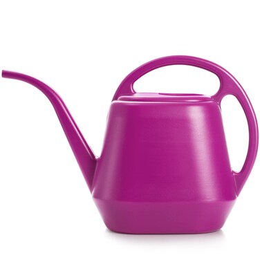 Fasmov Plastic Watering Can, Rose Red, 1-Gallon