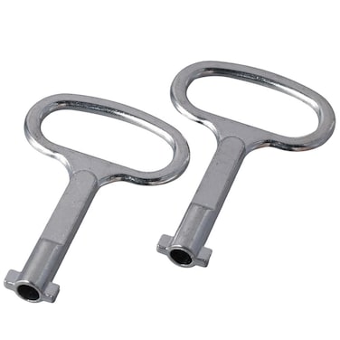 iuniq 2Pcs Triangle Socket Spanner Key, Electrical Cabinet Key 5.5mm Hole Zinc Alloy Water Meter Box Safety Key for Triangle Panel Lock