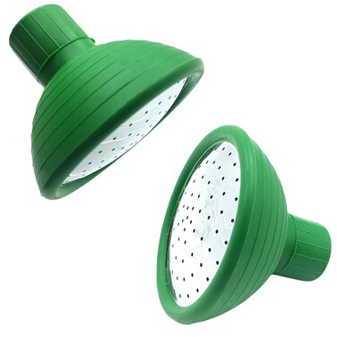 Watering Can Rose Head, Universal Water Sprinkler Sprayer,Garden Watering Can Replacement Nozzle for Watering Cans Garden Plants Indoor &amp; Outdoor (Green-2Pcs)