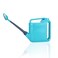 1.5 Gallon Watering Can for Outdoor &amp; Indoor Plants, Large Garden Watering Pot with Lightweight and 5.5L Capacity, Plastic Watering Can with Long Spout and Metal Removable Sprinkler Head - Aquamarine