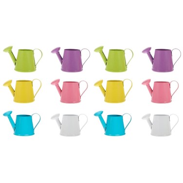 Kisangel 12 Pcs Mini Watering Can Bathtub Toy Beach Play Kids Outdoor Playset Miniature Watering Pot Bathtub Decor Garden Watering Bucket Watering Pail Small Vessel Child