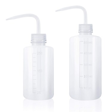 Oubest Squeeze Washing Bottle Succulent Watering Bottle 250ml + 500ml Water Squirt Irrigation Bottle Squeeze Sprinkling Can Plastic Wash Plant Bottle 2pc