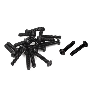 uxcell #6-32 x 3/4" UNC 10.9 Alloy Steel Hex Socket Button Head Screws 21 Pcs
