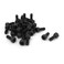 uxcell M4 x 10mm 12.9 Alloy Steel Hex Socket Head Cap Screws Bolt Black 30pcs