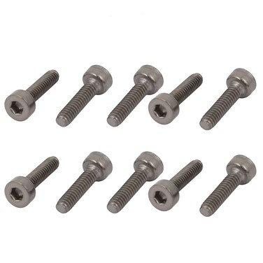 uxcell 10 Pcs M2x8mm Thread Hex Socket Drive Cap Head Titanium Screw