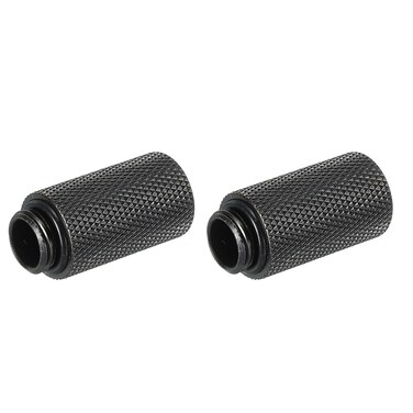 MECCANIXITY Male to Female Extender Fitting Black G1/4 x 30mm for Water Cooling System Pack of 2