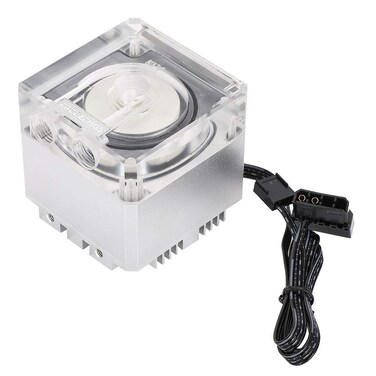 CPU Water Cooling Pump, G1/4 Thread Computer Pump 800L/H 3.5 Meters Pump Head 3000RPM Fast Heat Dissipation PC Pump for Computer Water Cooling System(Silver)
