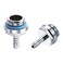 uxcell Brass Hose Fitting G1/4 Thread with OD 4mm Nozzle for PC Water Cooling System 6pcs