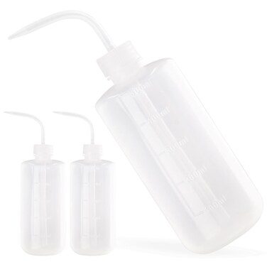 Bonsicoky 3 Pcs 500ml Squeeze Bottle Plant Watering Bottle Can, Plastic Succulent Watering Bottle Can for Indoor Plants