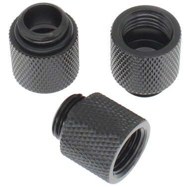 3 Pcs G1/4 Male to Female Extender Fitting with O-Ring for PC Water Cooling Systems [FDXGYH, Ordinary]