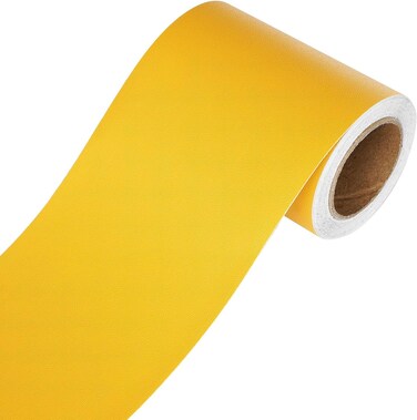YENHOME Yellow Wallpaper Border Peel and Stick Mirror Frame Border Removable Waterproof Wallpaper Border Trim for Bathroom Kids Bedroom Bulletin Board Border Yellow Border for Bulletin Board 3"X236