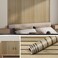 Livelynine Slats Wood Wallpaper Peel and Stick Removable Natural Wood Contact Paper Peel &amp; Stick Accent Wall Vinyl Beadboard Paneling Faux Wood Slat Wall Panel Wallpaper for Bedroom Bathroom 15.8x78.8
