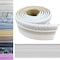 Yutianli Crown Molding Peel and Stick Wallpaper Border Flexible Wall Base Moulding Trim Self Adhesive Vinyl Baseboard White Foam Wall molding 3D Mirror Border (2PCS-178, White)
