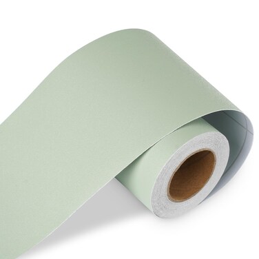LaCheery 50ft x 3in Sage Green Peel and Stick Wallpaper Border for Bedroom Wall Borders Peel and Stick for Living Room Self Adhesive Wallpaper Trim Border Removable Wall Decor Sticker Tape Vinyl Sheet