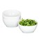 HillSpring Small Porcelain Bowls, Set of 3, Pinch Bowl Set, 5 oz White Bowls for Dip, Prep, Side Dish and Charcuterie Board, Stackable, Dishwasher Safe