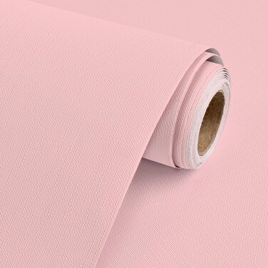Rugreat Matte Pink Peel and Stick Wallpaper Modern 118inL 15.7inW Pink Paintable Contact Paper for Cabinets Self Adhesive Wallpaper for Bedroom Table Texture Contact Paper for Furniture Waterproof