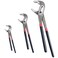 Socpuro 3 Pack Adjustable Water Pump Pipe Pliers Set, 8 inch, 10 inch, 12 inch Groove Slip Joint Pliers Set for Home Repair, Plumbing, Pipe Fittings