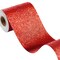 FunStick Ruby Red Glitter Wallpaper Border Self Adhesive Sparkle Red Wall Borders Peel and Stick Red Glitter Contact Paper Decorative Removable Fabric Wallpaper for Bedroom Living Room Craft 3.9&quot;x200