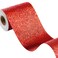 FunStick Ruby Red Glitter Wallpaper Border Self Adhesive Sparkle Red Wall Borders Peel and Stick Red Glitter Contact Paper Decorative Removable Fabric Wallpaper for Bedroom Living Room Craft 3.9"x200