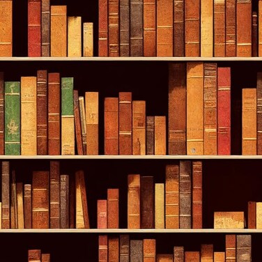HelloWall Bookshelf Wallpaper Peel and Stick School Library Antique Bookcase Wallpaper 17.5"x160" Retro Victorian Books Fake Library Wallpaper Removable Vintage Book Wallpaper Vinyl Door Wall Murals