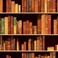 HelloWall Bookshelf Wallpaper Peel and Stick School Library Antique Bookcase Wallpaper 17.5"x160" Retro Victorian Books Fake Library Wallpaper Removable Vintage Book Wallpaper Vinyl Door Wall Murals