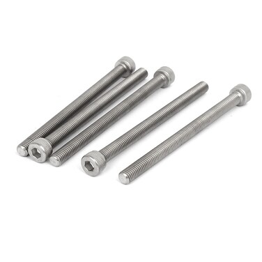 uxcell&Acirc;&reg; M8x110mm Thread 304 Stainless Steel Hex Socket Head Cap Screw Bolt DIN912 5pcs