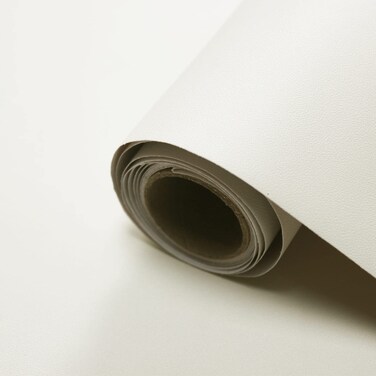 WADILE Peel and Stick Wallpaper 15.9in x 78.7in, Solid Color Contact Paper Waterproof, Vinyl Colored Wall Paper Self Adhesive, Textured Wallpaper Removable for Cabinets/Countertop, Off-White