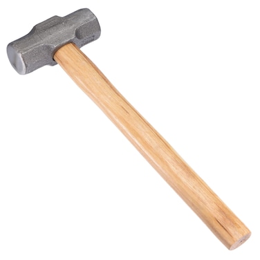 HARFINGTON 1070g Double Face Sledge Hammer Engineer Hammer with 12.2" Wood Handle Forged Steel Head for Home Industry Woodworking