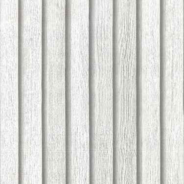 Livelynine 15.8x197 Peel and Stick Beadboard Wallpaper for Bathroom Vinyl Prepasted Wall Paper Rolls Faux White Wooden Slats Wall Panels Renter Friendly Wood Look Contact Paper for Shelves Cabinets