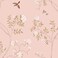 Hopepak Peel and Stick Wallpaper Floral Contact Paper Peel and Stick Purple Pink Wallpaper Self Adhesive Removable Wallpaper Cute Wallpaper for Bedroom Bathroom Nursery Decor 15.3''x78.7''