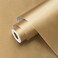 Wallercity Gold Wallpaper Peel and Stick Wallpaper Gold Stainless Steel Contact Paper for Countertops Self-Adhesive Appliances Wallpaper DIY Vinyl Wrap for Cabinets Shelf Liner Decor 12''x236''