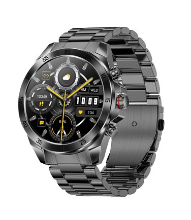 ALPHAGEAR Commander Smartwatch for iPhone &amp; Android, Rugged Smart Watch (Answer/Make Call), Wellness Tracker with 1.43" AMOLED Screen, 10-14 Days Battery, 5 ATM (2xScreen Protector Included)