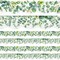 Eucalyptus Border Bulletin Board Classroom Boho Bulletin Wall Decor Trim Border Decor Wall Decals Border Tropical Leaves Greenery Wall Decoration (Vintage Style, 59ft)