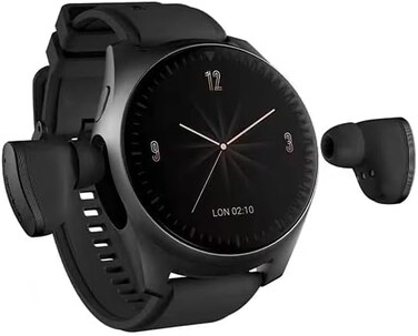 Generic KORONA Wearbuds Watch 2 Smart Wtach with Wireless Earbuds,Smartwatch for Men,Fitness Tracker,Heart Rate,Answer Call,Sleep Monitor,Sports Smart Watch Long Time Standby, middle, BLACK