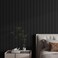 Decotalk Black Peel and Stick Wallpaper Textured Black Wallpaper for Bedroom17.7 x120 Weaving Grasscloth Wallpaper Textured Black Contact Paper for Cabinets and Drawers Textured Wallpaper Black
