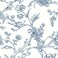 Safiyya Blue and White Wallpaper 393"x17.3" Floral Birds Peel and Stick Wallpaper Removable Contact Paper Peel and Stick Wallpaper White Contact Paper for Walls Vinyl Rolls