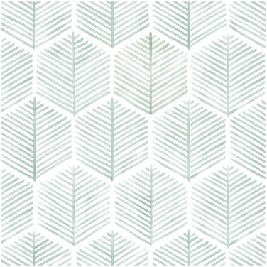 Modern Peel and Stick Wallpaper 17.3''&Atilde;&mdash;393'' Geometric Wallpaper Boho Contact Paper Green and White Self-Adhesive Wallpaper Removable Decorative Wallpaper for Bedroom Bathroom Cabinets Decor Vinyl