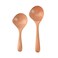2Pcs Wooden Soup Ladle with Long Handle, Bath Salt Scoop Comfortable Serving Spoon Rice Soup Ladle for Home Kitchen Restaurant