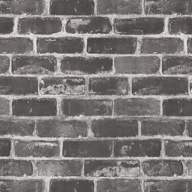Qianglive Vintage Grey Brick Wallpaper Peel and Stick Wallpaper 17.5"&Atilde;&mdash;120" Self Adhesive Faux Brick Contact Paper Removable Vinyl Waterproof Wallpaper for Fireplace Backdrop Accent Wall