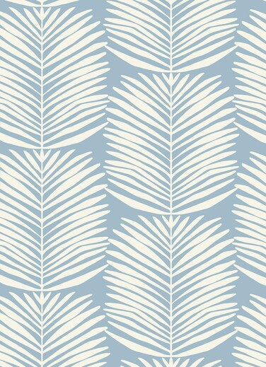 Leaf Contact Paper Modern Peel and Stick Wallpaper Blue and White Wallpaper for Cabinets and Drawers Self Adhesive Removable Wallpaper for Bedroom Coastal Wallpaper 16.1''x393.7''