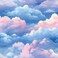 VaryStyle 17.7"x393" Aesthetic Cloud Peel and Stick Wallpaper Blue and Pink Sky Cloud Wallpaper Mural Renter Friendly Vinyl Wall Paper Peel and Stick Contact Paper for Kids Room Cabinets Wall Covering