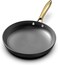 ZAZYCHEF Non Stick Frying Pans, 10 Inch Frying Pan with Gold Stay Cool Handle, Honeycomb Cast Iron Skillet, Easy to Clean Nonstick Frying Pan, Free of PFOA Cast Iron Pan Gifts for Men and Women
