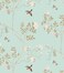 Hopepak 16.1''x394''Floral Peel and Stick Wallpaper Self Adhesive Floral Wallpaper Blue Removable Wallpaper Boho Floral Leaf Wallpaper for Bedroom Mural Nursery Decor