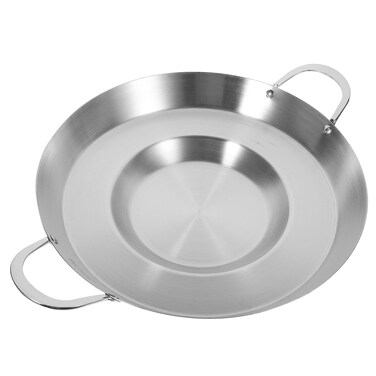 BESTonZON Concord Stainless Steel Comal Frying Bowl Cookware (19.6"), Mexican Discada Pan Stainless Steel Comal Heavy Duty Concave Comal Outdoors Cazo Griddle Fryer Chicharron Deep Frying Bowl