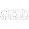 LQS Kitchen Sink Grid and Sink Protector, Kitchen Sink Grate 26" x 13 3/8" with Center Drain Hole for Single Sink Bowl, Sink Protectors for Kitchen Sink, Stainless Steel Sink Grid