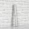 Anmon Brick Wallpaper Peel and Stick Wallpaper 17.71" x 118",White Gray Contact Paper Waterproof,Faux 3D Grey PVC Roll Self Adhesive Removable Wall Paper Textured for Walls Bedroom Backsplash