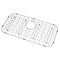 LQS Kitchen Sink Grid, Sink Protector 27 9/16&quot; x 13 9/16&quot; with Rear Drain Hole for Single Sink Bowl, Stainless Steel Sink Grid, Sink Protectors for Kitchen Sink, Sink Bottom Grid