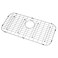 LQS Kitchen Sink Grid, Sink Protector 27 9/16" x 13 9/16" with Rear Drain Hole for Single Sink Bowl, Stainless Steel Sink Grid, Sink Protectors for Kitchen Sink, Sink Bottom Grid